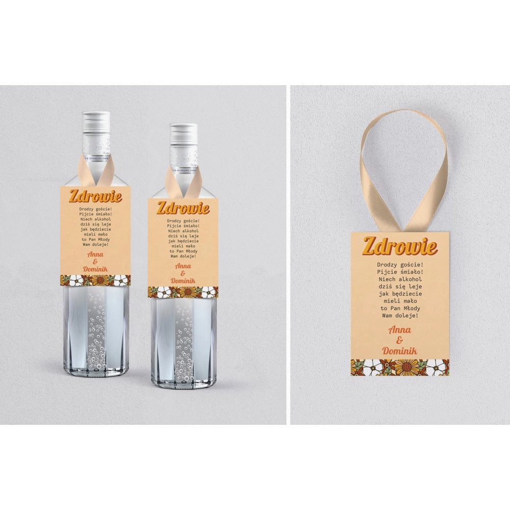 Zawieszka na alkohol Retro Style - Motyw 1