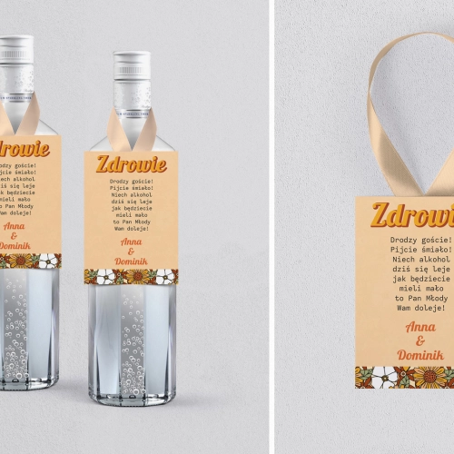 Zawieszka na alkohol Retro Style - Motyw 1
