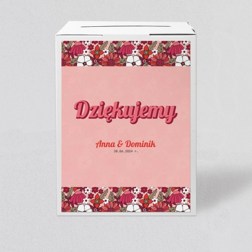 Pudełko na koperty i pieniądze Retro Style Motyw 2