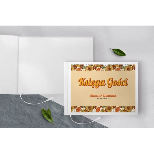 Księga Gości Weselnych Retro Style Motyw 1
