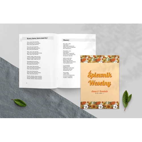 Śpiewnik Weselny - Retro Style Motyw 1