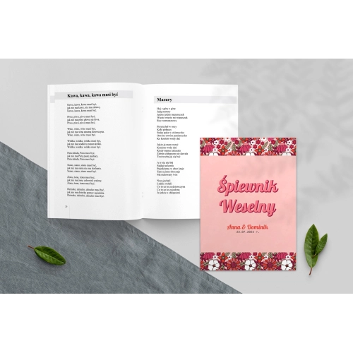 Śpiewnik Weselny - Retro Style Motyw 2