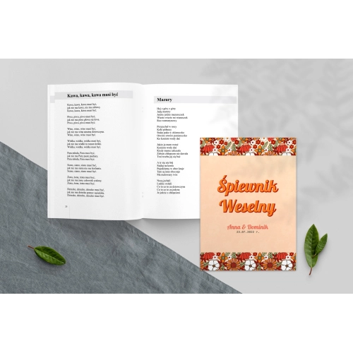 Śpiewnik Weselny - Retro Style Motyw 3