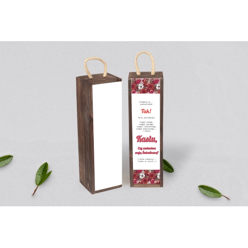 Prośba o&nbsp;Świadkowanie - SNW Akryl brązowa Retro Style Motyw 2