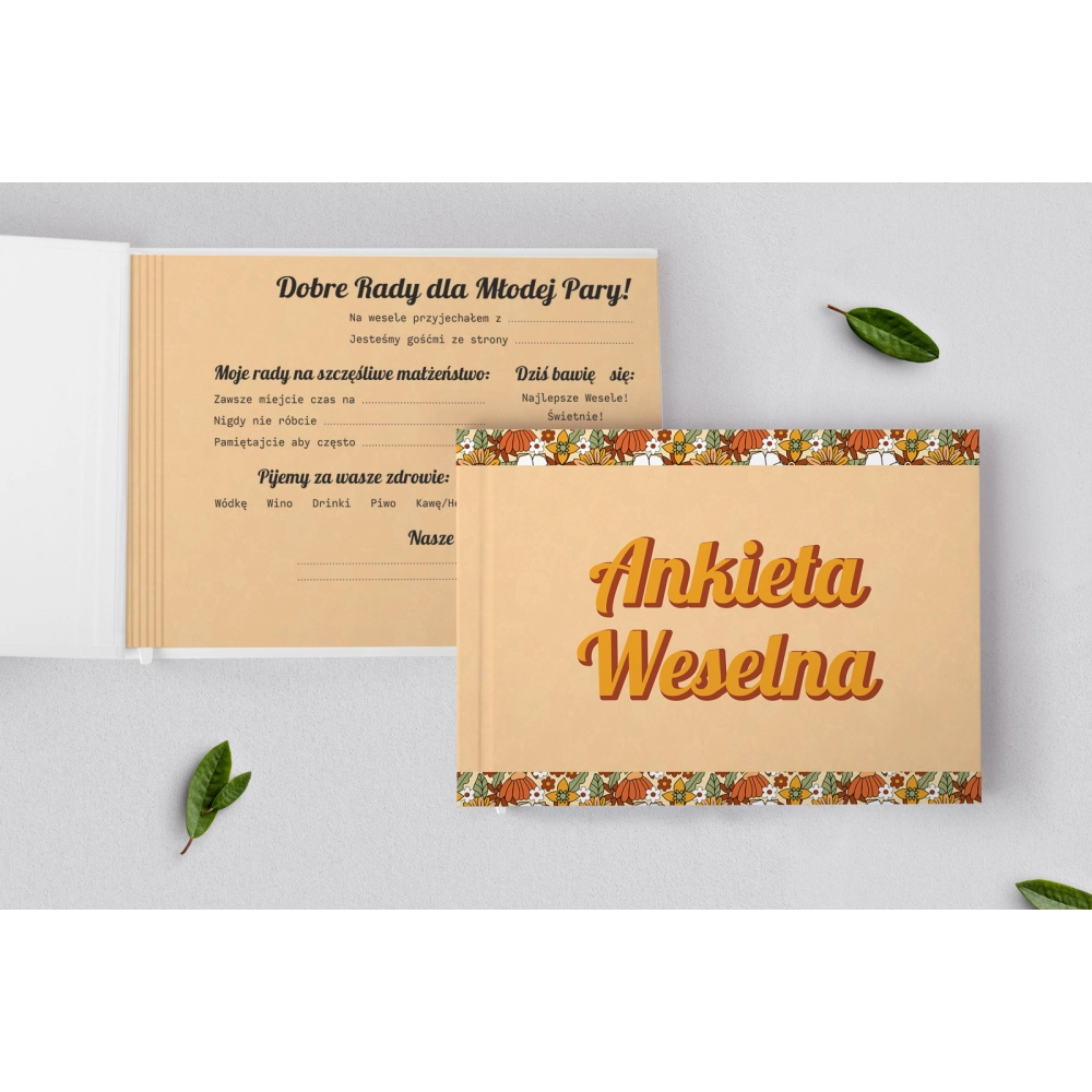Ankieta Weselna - Retro Style Motyw 1