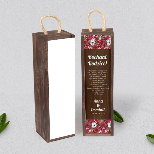 Skrzynka dla Rodziców - SNW Brązowa Retro Style Motyw 2