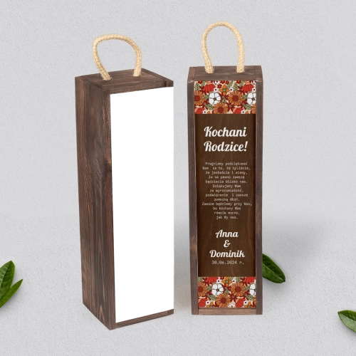 Skrzynka dla Rodziców - SNW Brązowa Retro Style Motyw 3