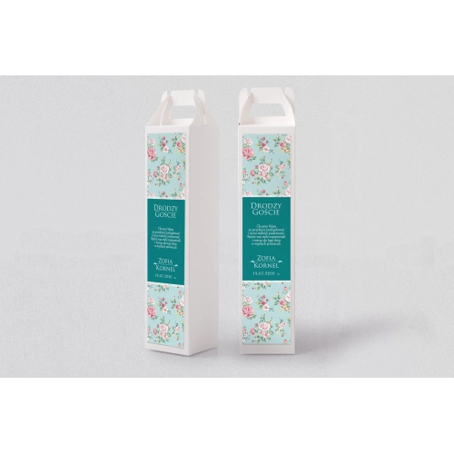 Pudełko na alkohol Kwiatowe Pole Motyw 1