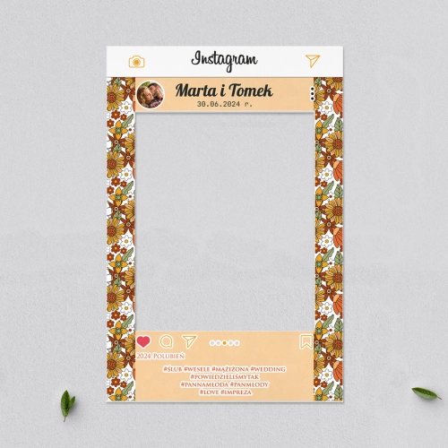 Ramka do zdjęć - Instagram Retro Style Motyw 1