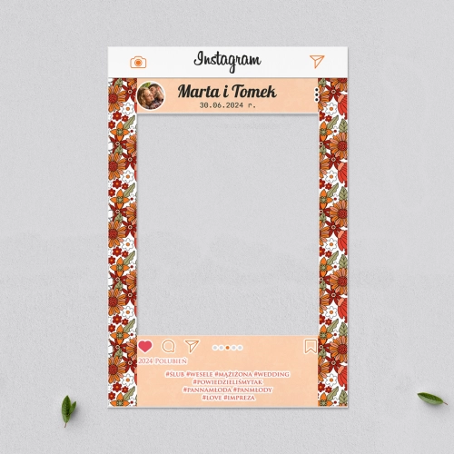 Ramka do zdjęć - Instagram Retro Style Motyw 3