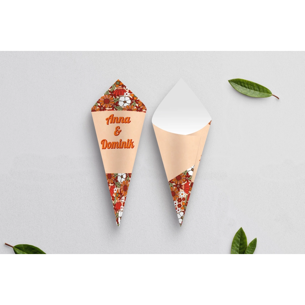 Rożek Weselny - Retro Style Motyw 3