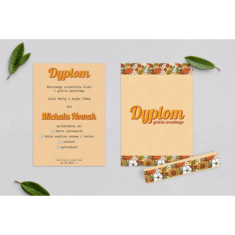 Dyplomy dla Dzieci - Retro Style Motyw 1