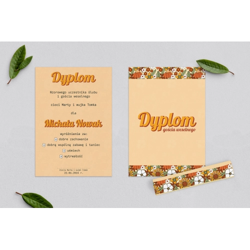 Dyplomy dla Dzieci - Retro Style Motyw 1