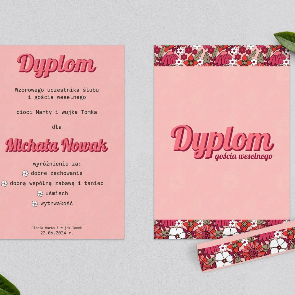 Dyplomy dla Dzieci - Retro Style Motyw 2