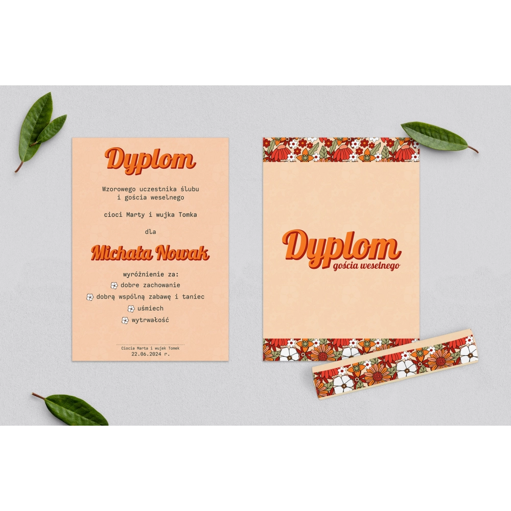 Dyplomy dla Dzieci - Retro Style Motyw 3