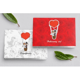Zaproszenie ślubne Zakochani - Motyw 4