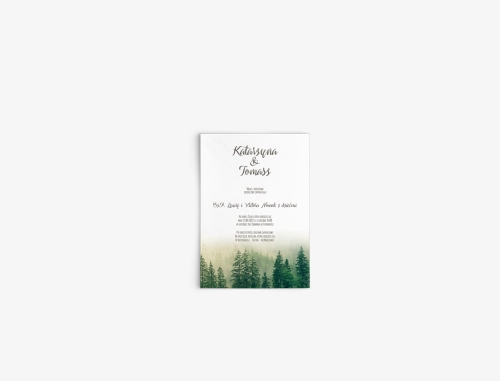Zaproszenia ślubne Forest - Motyw 1