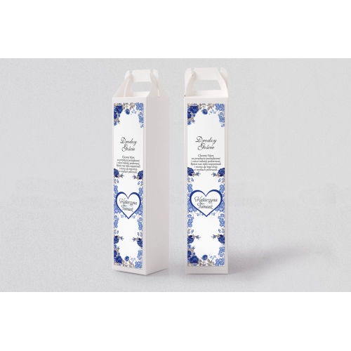 Pudełko na alkohol Serca Kwiat Motyw 2