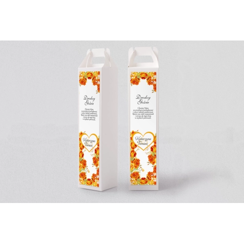 Pudełko na alkohol Serca Kwiat Motyw 4