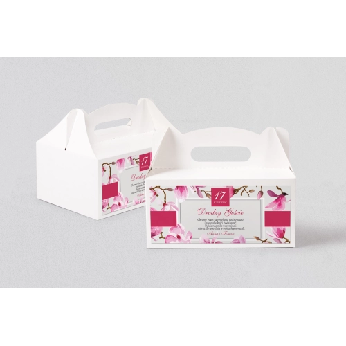 Pudełko na ciasto weselne Nasz Dzień Motyw 5