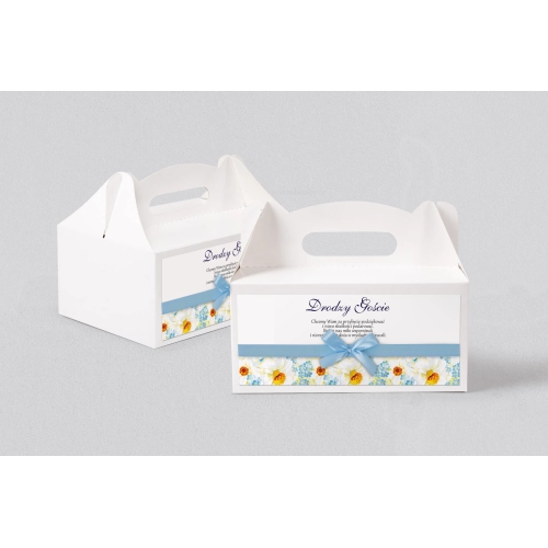 Pudełko na ciasto weselne Nasz Dzień Motyw 6