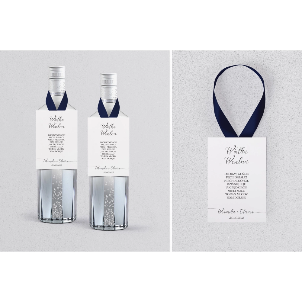 Zawieszka na alkohol Minimalistyczne - Motyw 2