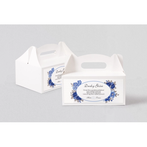 Pudełko na ciasto weselne Radosny Dzień Motyw 3