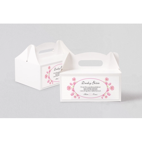 Pudełko na ciasto weselne Radosny Dzień Motyw 6