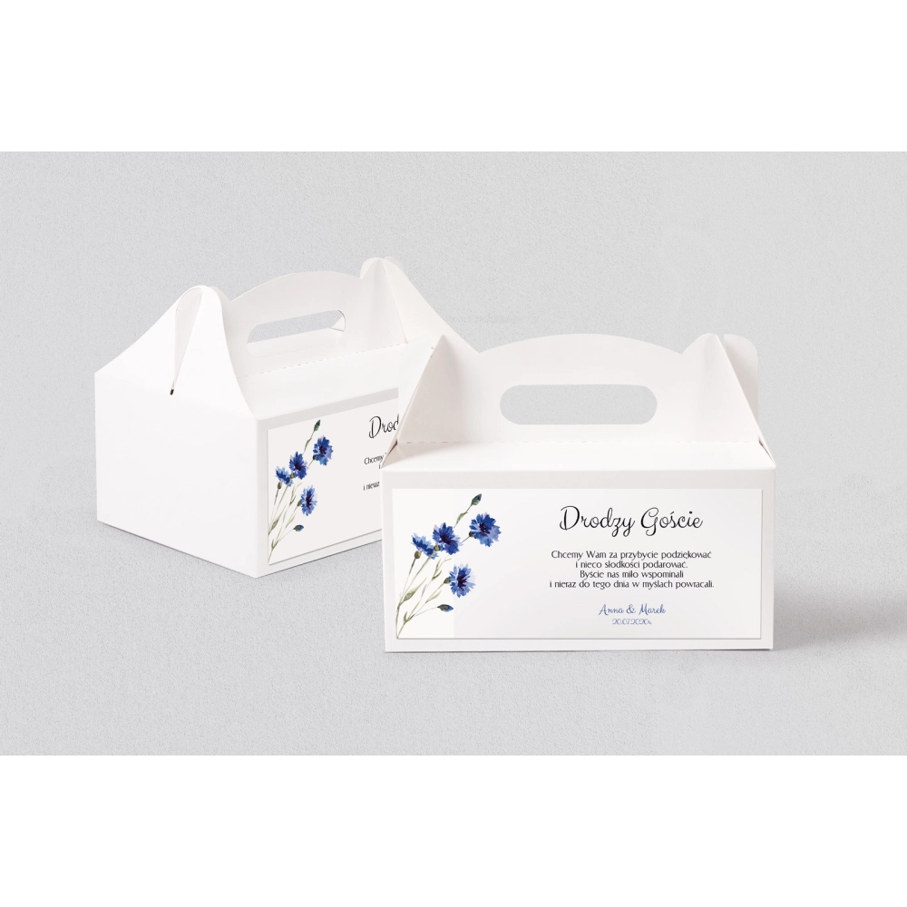 Pudełko na ciasto weselne Sweet Love - Motyw 1