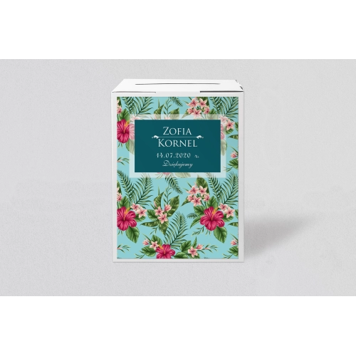 Pudełko na koperty i&nbsp;pieniądze Kwiatowe Pole Motyw 3