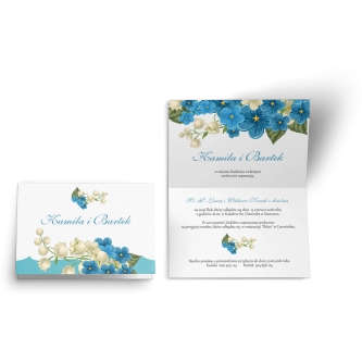 Zaproszenie ślubne Wiosenny Kwiat - Motyw 2