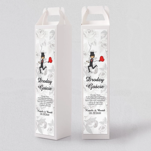 Pudełko na alkohol Zakochani Motyw 5