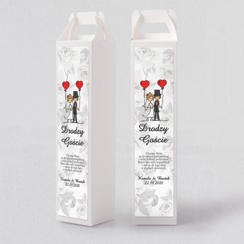 Pudełko na alkohol Zakochani Motyw 7