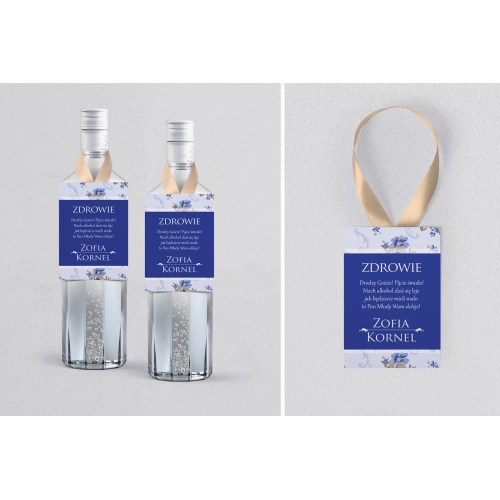 Zawieszka na alkohol Kwiatowe Pole Motyw 4