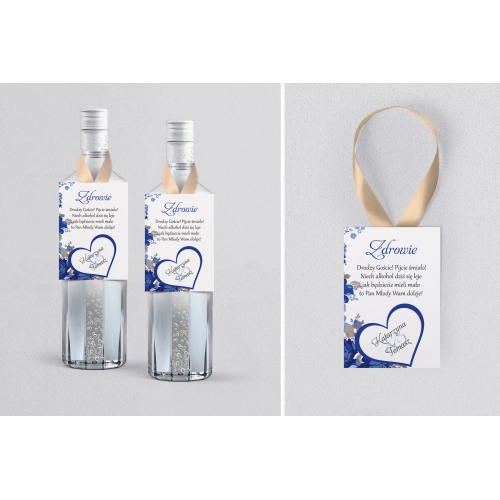 Zawieszka na alkohol Serca Kwiat Motyw 2