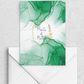 Piękne zaproszenia Glamour z&nbsp;kopertą białą