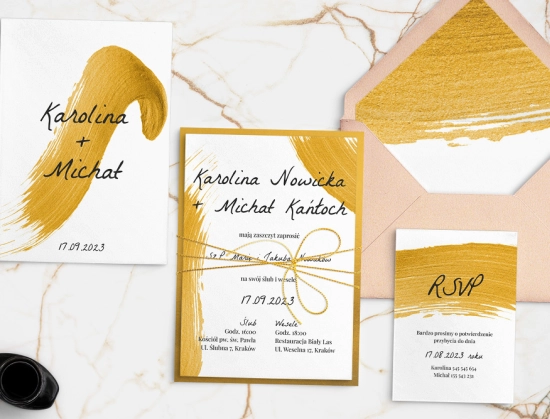 Kolekcja ślubna  Golden Brush