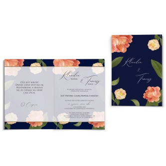 Zaproszenia ślubne Loveletter - Składane Motyw 5