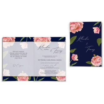 Zaproszenia ślubne Loveletter - Składane Motyw 6