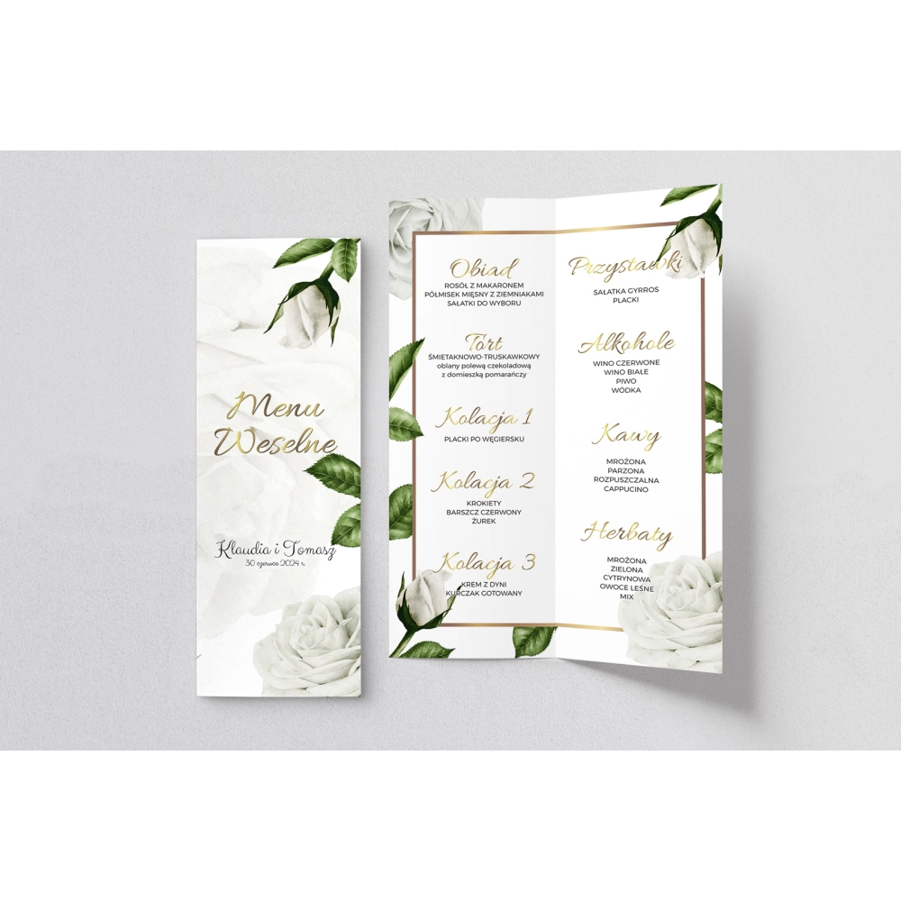 Menu Weselne Dream - Motyw 1