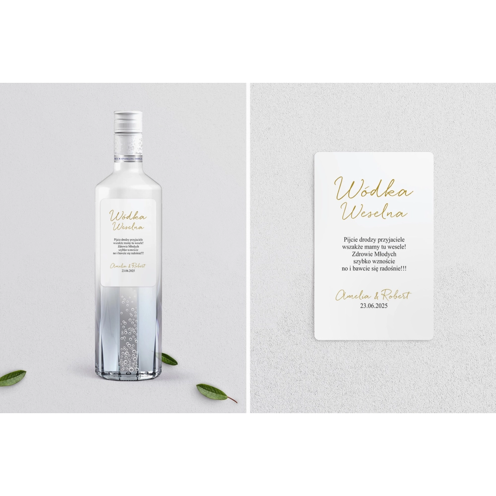 Naklejki na alkohol - Golden Elegance