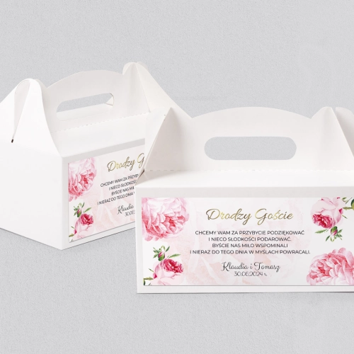 Pudełko na ciasto weselne Dream - Motyw 2