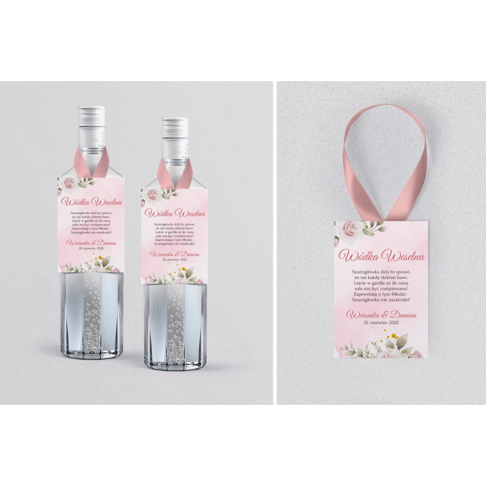 Zawieszka na alkohol Złote Serca