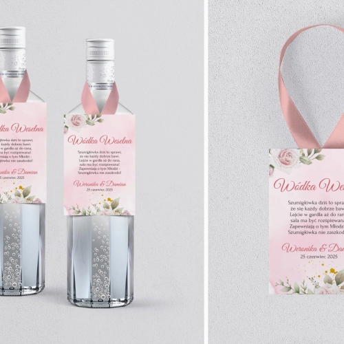 Zawieszka na alkohol Złote Serca