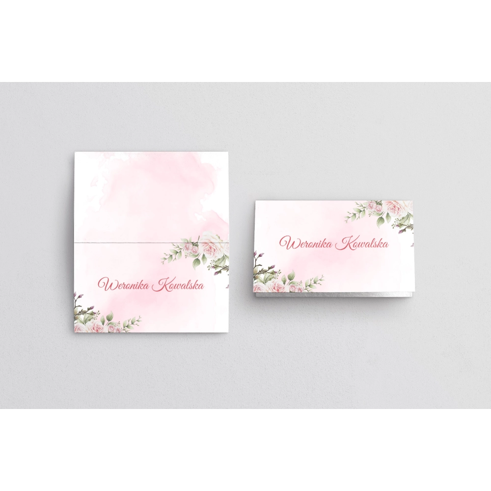 Winietki ślubne składane Złote Serca