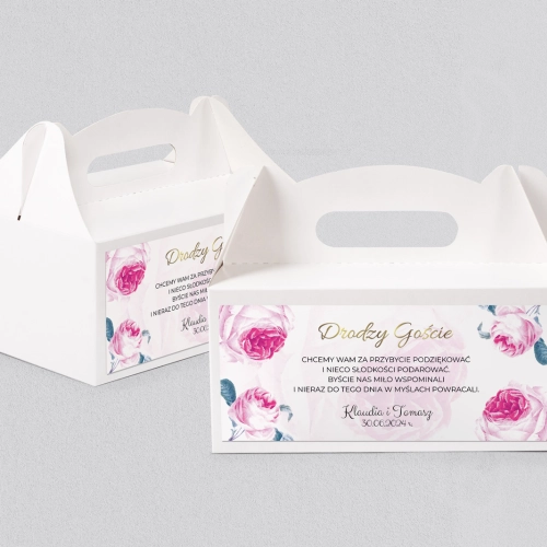 Pudełko na ciasto weselne Dream - Motyw 3