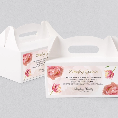 Pudełko na ciasto weselne Dream - Motyw 6