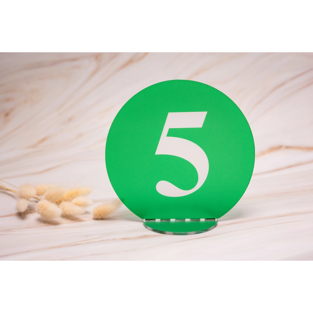 Numer okrągły - dowolny kolor