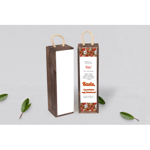 Prośba o&nbsp;Świadkowanie - SNW Akryl brązowa Retro Style Motyw 3