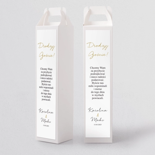 Pudełko na alkohol Golden Elegance